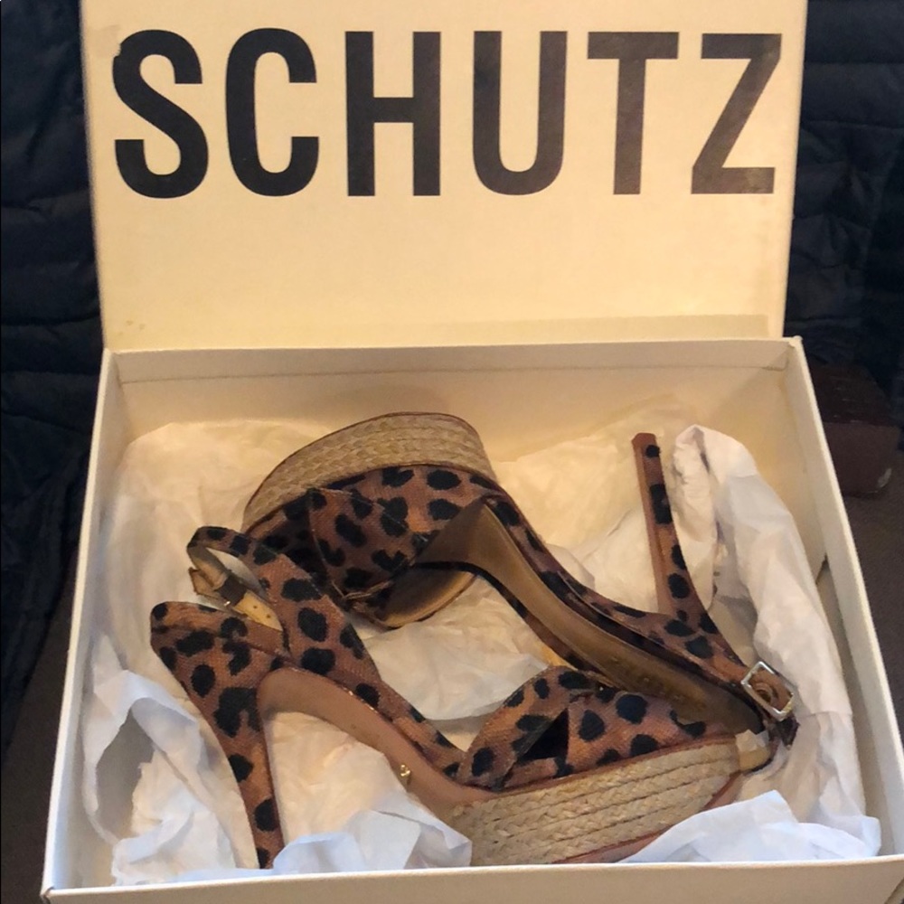 Animal print sandals